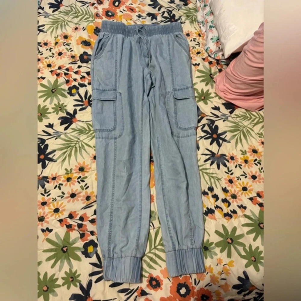 INC INTERNATIONAL CONCEPTS
Chambray Utility Jogger Pants, Small